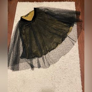 Vintage Carmen Marc Valvo Layered Silk Skirt